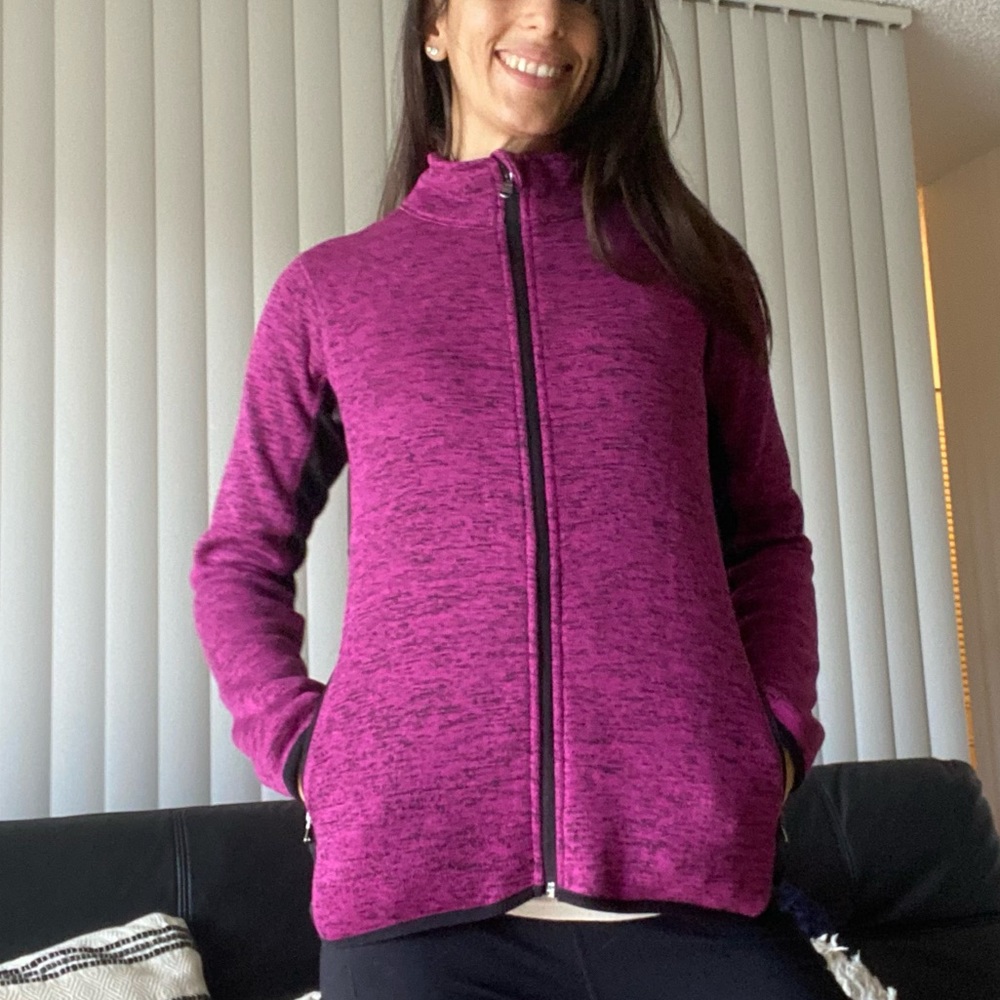 Magenta zip-up jacket - Picture 3 of 4